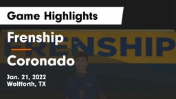 Frenship  vs Coronado  Game Highlights - Jan. 21, 2022