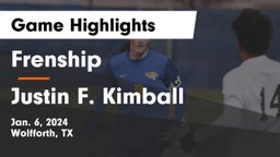 Frenship  vs Justin F. Kimball  Game Highlights - Jan. 6, 2024