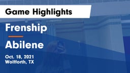 Frenship  vs Abilene  Game Highlights - Oct. 18, 2021