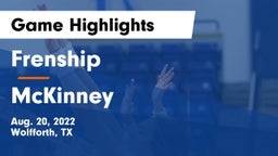 Frenship  vs McKinney  Game Highlights - Aug. 20, 2022