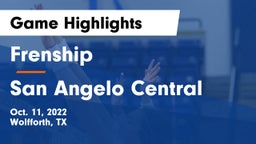 Frenship  vs San Angelo Central  Game Highlights - Oct. 11, 2022