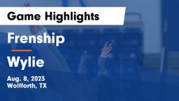 Frenship  vs Wylie  Game Highlights - Aug. 8, 2023