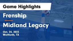 Frenship  vs Midland Legacy  Game Highlights - Oct. 24, 2023
