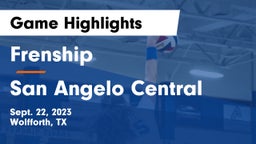 Frenship  vs San Angelo Central  Game Highlights - Sept. 22, 2023