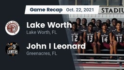 Recap: Lake Worth  vs. John I Leonard  2021