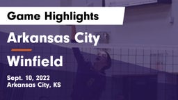 Arkansas City  vs Winfield  Game Highlights - Sept. 10, 2022