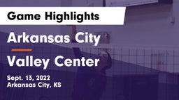 Arkansas City  vs Valley Center  Game Highlights - Sept. 13, 2022
