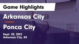 Arkansas City  vs Ponca City  Game Highlights - Sept. 20, 2022