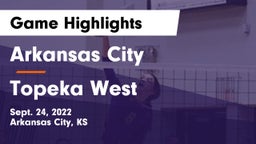 Arkansas City  vs Topeka West Game Highlights - Sept. 24, 2022