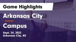 Arkansas City  vs Campus  Game Highlights - Sept. 24, 2022