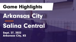 Arkansas City  vs Salina Central  Game Highlights - Sept. 27, 2022