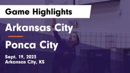 Arkansas City  vs Ponca City  Game Highlights - Sept. 19, 2023