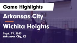 Arkansas City  vs Wichita Heights  Game Highlights - Sept. 23, 2023