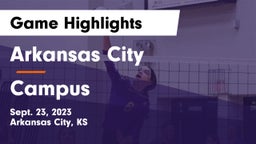 Arkansas City  vs Campus  Game Highlights - Sept. 23, 2023