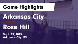 Arkansas City  vs Rose Hill  Game Highlights - Sept. 23, 2023