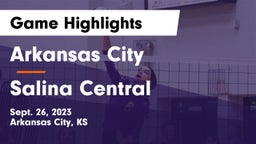 Arkansas City  vs Salina Central  Game Highlights - Sept. 26, 2023