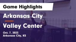 Arkansas City  vs Valley Center  Game Highlights - Oct. 7, 2023
