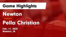 Newton   vs Pella Christian  Game Highlights - Feb. 11, 2020