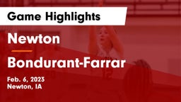 Newton   vs Bondurant-Farrar  Game Highlights - Feb. 6, 2023