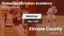 Matchup: Alabama Christian vs. Elmore County  2017