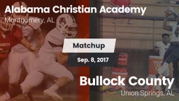 Matchup: Alabama Christian vs. Bullock County  2017