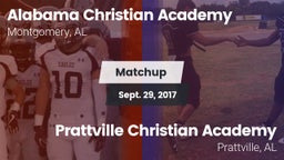 Matchup: Alabama Christian vs. Prattville Christian Academy  2017