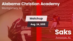 Matchup: Alabama Christian vs. Saks  2018