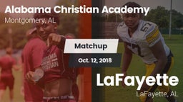Matchup: Alabama Christian vs. LaFayette  2018