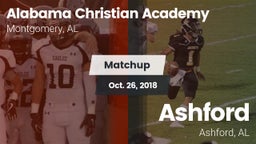 Matchup: Alabama Christian vs. Ashford  2018