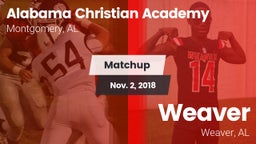 Matchup: Alabama Christian vs. Weaver  2018