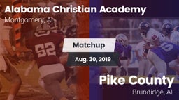 Matchup: Alabama Christian vs. Pike County  2019