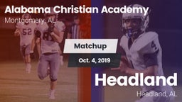 Matchup: Alabama Christian vs. Headland  2019