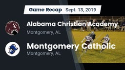 Recap: Alabama Christian Academy  vs. Montgomery Catholic  2019