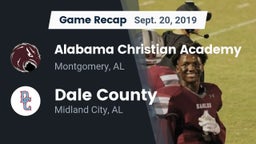 Recap: Alabama Christian Academy  vs. Dale County  2019