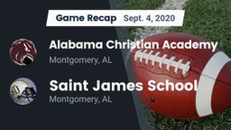 Recap: Alabama Christian Academy  vs. Saint James School 2020