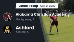 Recap: Alabama Christian Academy  vs. Ashford  2020