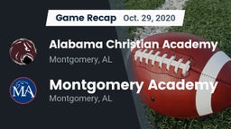 Recap: Alabama Christian Academy  vs. Montgomery Academy  2020