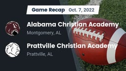 Recap: Alabama Christian Academy  vs. Prattville Christian Academy  2022