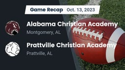 Recap: Alabama Christian Academy  vs. Prattville Christian Academy  2023
