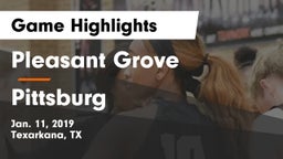 Pleasant Grove  vs Pittsburg  Game Highlights - Jan. 11, 2019