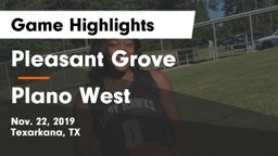 Pleasant Grove  vs Plano West  Game Highlights - Nov. 22, 2019