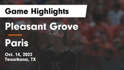 Pleasant Grove  vs Paris  Game Highlights - Oct. 14, 2022