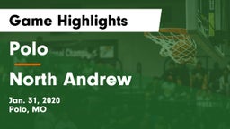 Polo  vs North Andrew  Game Highlights - Jan. 31, 2020