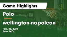 Polo  vs wellington-napoleon Game Highlights - Feb. 26, 2020