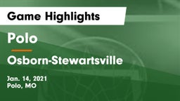 Polo  vs Osborn-Stewartsville  Game Highlights - Jan. 14, 2021