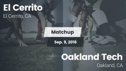 Matchup: El Cerrito High vs. Oakland Tech  2016
