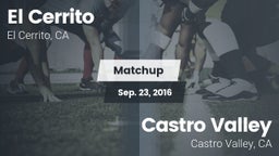Matchup: El Cerrito High vs. Castro Valley  2016