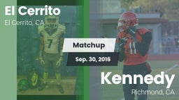Matchup: El Cerrito High vs. Kennedy  2016
