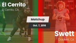 Matchup: El Cerrito High vs. Swett  2016