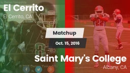Matchup: El Cerrito High vs. Saint Mary's College  2016